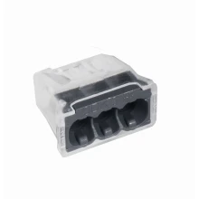 Bornes de connexion rapide – 3 fils rigides 0,5–2,5 mm² 24A 450V Lot de 20 (boîte de dérivation)