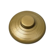 Interrupteur à pied poussoir unipolaire – Doré – Pour câble plat 2x0,75mm² (luminaire)