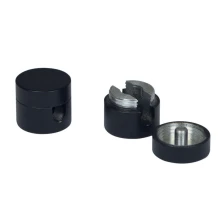 Lot de 2 passe-câbles pour luminaire suspendu – Aluminium noir (plafond ou mur)