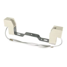 Douille R7S sur étrier métal – Céramique blanc (halogène linéaire 118 mm, 1000 W max)
