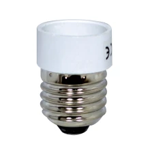 Adaptateur de douille E27 vers E14 60W max – Plastique blanc (modification et réparation de luminaires)