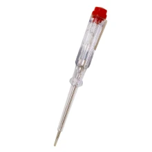 Tournevis testeur détecteur de tension 100-250V sans pile – Transparent (petits travaux électriques)