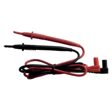 Cordons de mesure universels pour multimètre – 2 pointes-touches avec fiches banane, capuchons de protection – Noir
