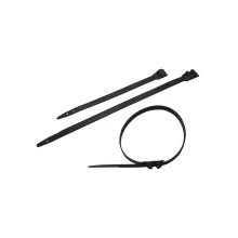 Colliers d'installation – lot de 10 à denture extérieure 355 x 9 mm – Noir (intérieur ou extérieur)