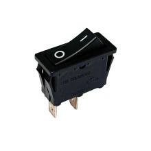 Interrupteur à bascule – mini unipolaire à encastrer 15A 250V 3450W – Noir (luminaire)