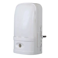 Veilleuse LED LENTIA 0,5W 6 lm à brancher avec capteur crépusculaire – Blanc chaud 3000K ou couleurs changeantes (intérieur)