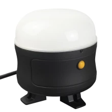 Projecteur de chantier LED 360° 50W – 5300 lm 6500K IP54 IK08 câble 5 m prise intégrée intensité variable (chantier)