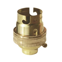 Douille B22 – à bague, avec terre, pas de 11 mm (abat-jour)