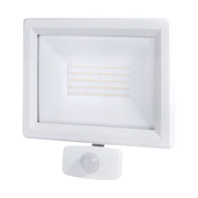 Projecteur LED 50W 5500 lm IP65 4000K détecteur de mouvement 3 réglages connecteur rapide fixation orientable blanc (extérieur)