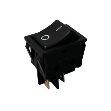 Interrupteur à bascule Mini bipolaire encastrable 15A 250V 3750W – Noir (luminaire)