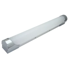 Réglette LED FURNA 10W 950 lm 3000-4000-6500K IP44 bornier intégré Argent (salle de bain au-dessus du miroir)