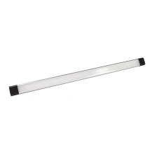 Réglette LED LEOPOLIS – 8W 580 lm intensité variable 3 niveaux 3000 à 6500K interrupteur infrarouge – Noir (sous meuble)