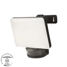 Projecteur LED Full Screen 20W à détecteur de mouvement 2160 lm IP65 4000K orientable 360° – Noir (extérieur)