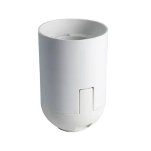 Douille lisse E27 avec bague de fixation pour abat-jour – Plastique PET recyclé – Blanc