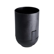 Douille E27 lisse à connexion rapide en plastique PET recyclé – Noir