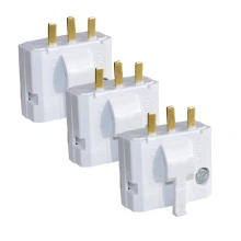Fiches DCL 2P+T – Lot de 3 – 250V 6A (boîtier DCL, luminaires suspendus)