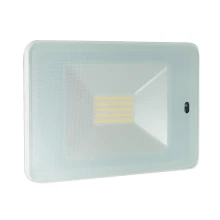 Projecteur LED à télécommande 52W 4100lm 4000K IP65 détecteur mouvement HF étrier orientable connecteur rapide blanc (extérieur)