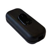 Interrupteur à main bipolaire – Pour câble plat 2x0,75mm² classe II – Noir (luminaire)