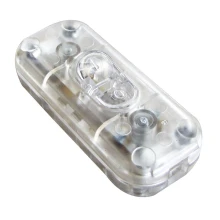 Interrupteur à main bipolaire pour câble plat 2x0,75mm² – Translucide (luminaire)