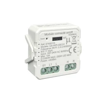 Module d’éclairage connecté Wi‑Fi on/off – Compatible Tuya Google Home Alexa – Plastique blanc (commande à distance)