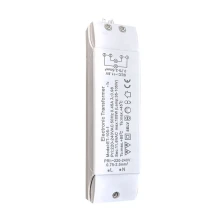 Transformateur de courant électronique pour luminaire 35-105 W 230V→12V protégé surcharge + court‑circuit (LED ou halogène 12V)