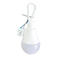 Ampoule LED de chantier 9W 1000 lm 4000K blanc neutre connecteur rapide chappe de suspension 3 trous (chantier)