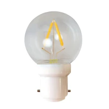 Ampoule LED Sphérique B22 Ø 45 mm 1.1W 85 lm 2700K à filament plastique haute résistance (guirlandes extérieures)