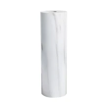 Kit douille E27 avec cache-douille hauteur 140 mm – Métal effet marbre blanc