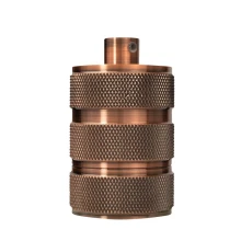 Kit douille E27 et cache-douille trois bandes – Métal cuivre (intérieur)