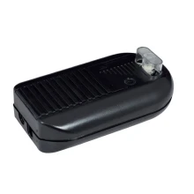 Interrupteur variateur à pied DUETTO – curseur avec interrupteur poussoir 500W 250V – Noir (luminaires 2 lampes)