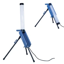 Projecteur tour LED de chantier 70W 3500/7000 lm 4000K IP65 avec prise 2P+T éclairage 360°/180° (intérieur extérieur)