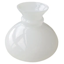 Abat-jour haut. 93mm ø 107mm – Verre opale blanc (lustre et applique)