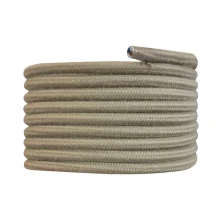 Câble électrique tissu rond long. 3m ø 6,2mm – H03VV-F 2x0,75mm2 – Lin (luminaire)