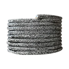 Câble électrique tissu rond long. 3m ø 6,2mm – H03VV-F 2x0,75mm2 – Gris chiné (luminaire)