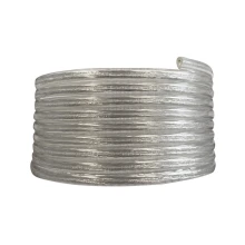 Câble électrique plastique plat long. 3m 3,4x5,5mm – H03VVH2-F 2x0,75mm2 – Translucide (luminaire)