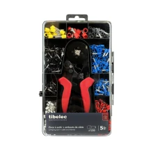 Coffret pince à sertir auto-ajustable et 1200 embouts de câblage 0,5 à 10 mm2 (électricité)