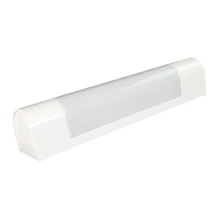 Applique BELNA avec tube LED 7W 500lm blanc neutre 4000K – Poussoir on/off 230V direct – IP21 Blanc (salle de bain hors volume)