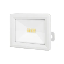 Projecteur LED 10W 940lm blanc neutre 4000K – Orientable, connecteur rapide – IP65 Blanc (extérieur)