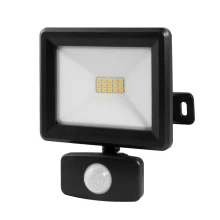 Projecteur LED avec détecteur de mouvement – 10W 940lm blanc 4000K – Orientable, connecteur rapide – IP65 Noir (extérieur)