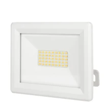 Projecteur LED 30W 3300lm blanc neutre 4000K – Orientable, connecteur rapide – IP65 Blanc (extérieur)