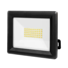 Projecteur LED 30W 3300lm blanc neutre 4000K – Orientable, connecteur rapide – IP65 Noir (extérieur)