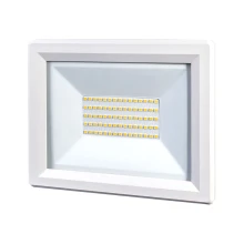 Projecteur LED 50W 5500lm blanc neutre 4000K – Orientable, connecteur rapide – IP65 Blanc (extérieur)