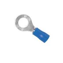 Lot de 10 cosses à sertir isolées rondes – ø 6,4mm – 1,5 à 2,5 mm² – Bleu