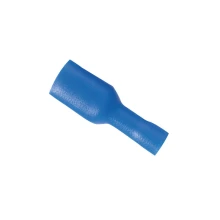 Lot de 10 cosses à sertir isolées cylindriques femelle – Diamètre 5 mm – 1,5 à 1,5 mm² – Bleu