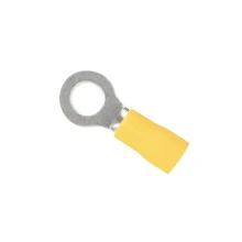 Lot de 10 cosses à sertir isolées rondes – ø 6,4mm – 2,5 à 6 mm² – Jaune