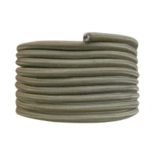 Câble électrique tissu rond long. 3m ø 6,2mm – H03VV-F 2x0,75mm2 – Kaki (luminaire)