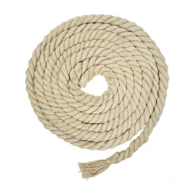 Câble électrique coton torsadé XXL long. 2m ø 15mm – H03VV-F 2x0,75mm2 – Ecru (luminaire)