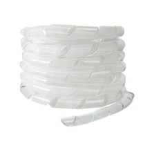 Gaine cache-fils électriques flexible long. 2m50 – Plastique transparent (intérieur)