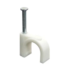 Lot de 20 attaches-câbles à clouer ø 10mm – Blanc (fixation murale)