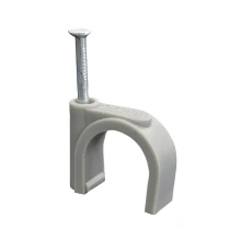 Lot de 10 attaches-câbles à clouer ø 20mm – Gris (fixation murale)